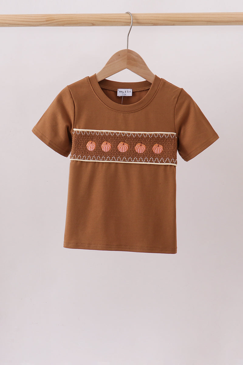 Pumpkin Smocked Top