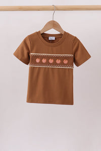 Pumpkin Smocked Top