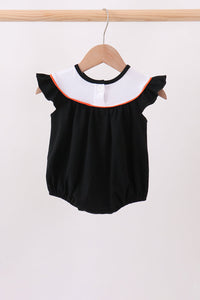 Pumpkin cat Embroidery Ruffle Bubble