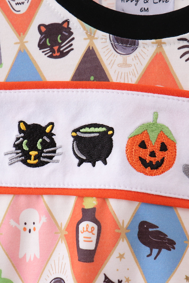Pumpkin Cat Embroidery Bubble