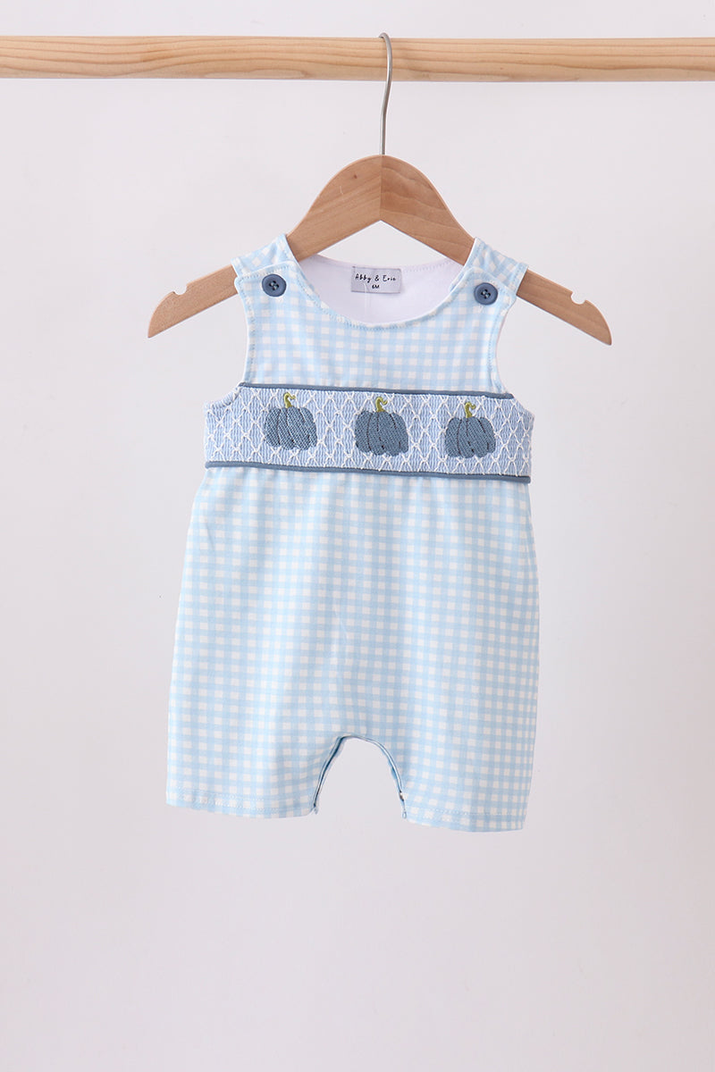 Pumpkin Smocked Gingham Jon Jon