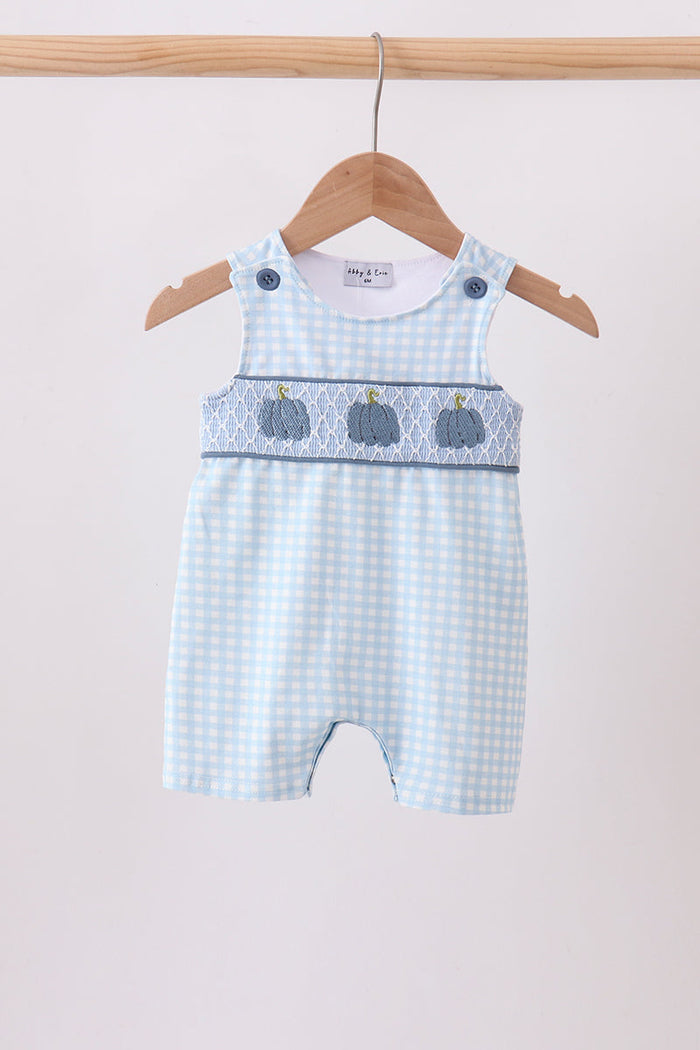 Pumpkin Smocked Gingham Jon Jon