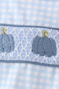 Pumpkin Smocked Gingham Jon Jon