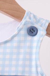 Pumpkin Smocked Gingham Jon Jon