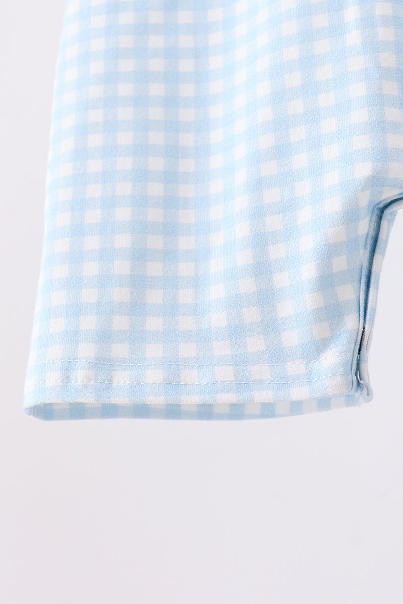 Pumpkin Smocked Gingham Jon Jon