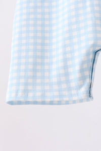 Pumpkin Smocked Gingham Jon Jon