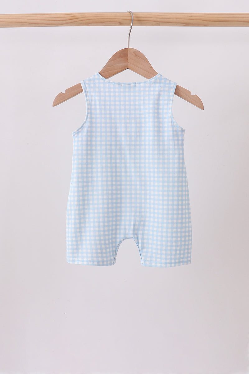 Pumpkin Smocked Gingham Jon Jon