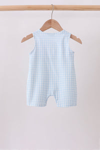 Pumpkin Smocked Gingham Jon Jon
