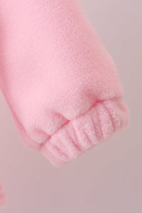 Pink Bow Fleece mom&me Jacket