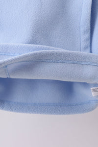 Fleece Bow Coat - Blue