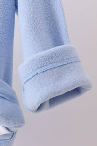 Fleece Bow Coat - Blue