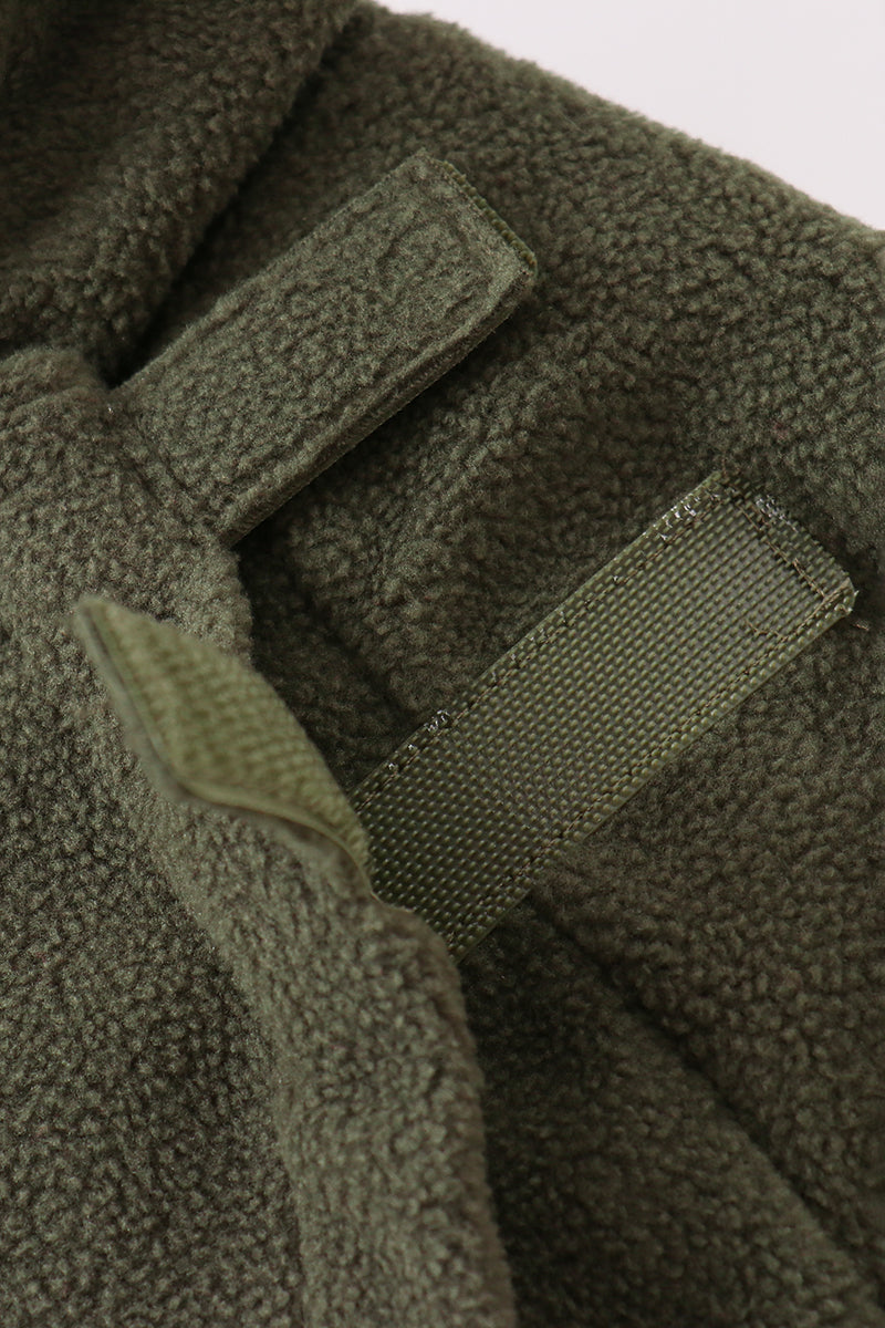Fleece Bow Coat - Green