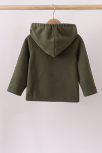 Fleece Bow Coat - Green