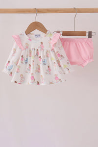 All day adventure ruffle bloomer set