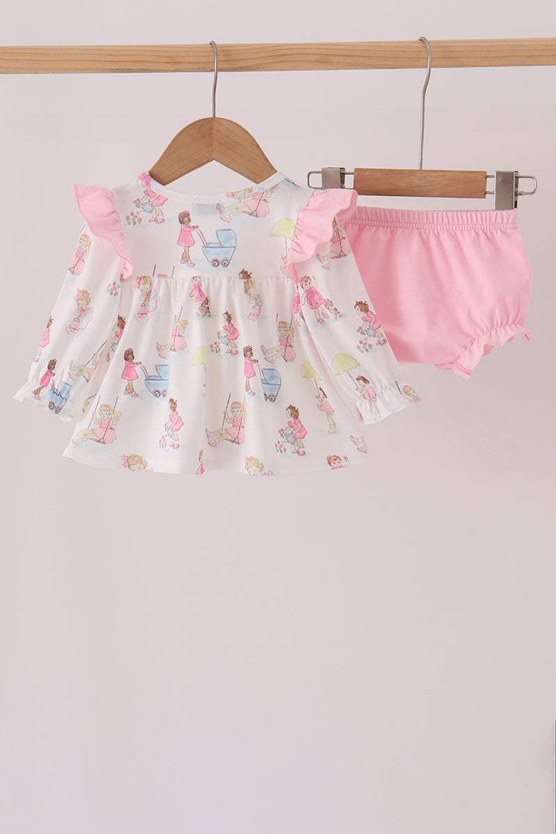 All day adventure ruffle bloomer set