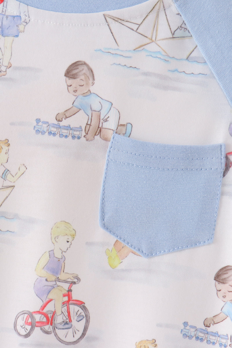 All day adventure pocket romper