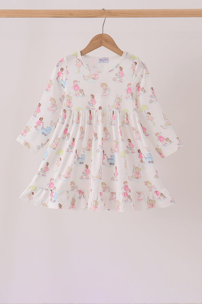 All day adventure ruffle dress
