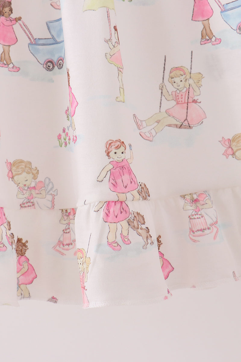 All day adventure ruffle dress