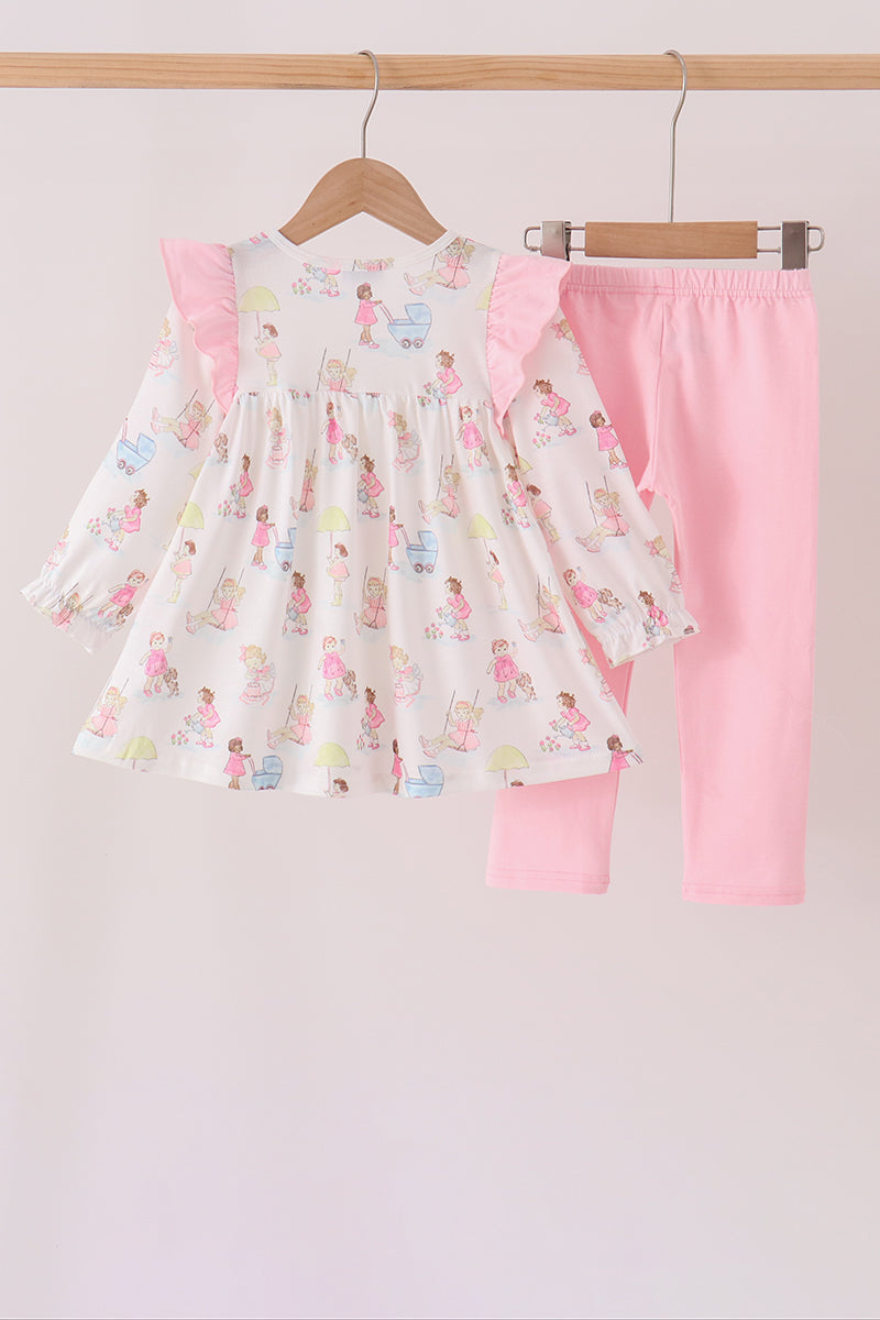 All day adventure ruffle pants set