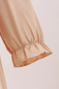 Camouflage duck embroidery ruffle dress