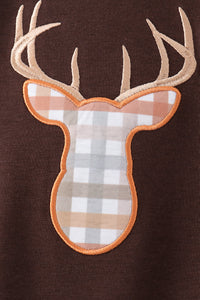 Deer applique romper