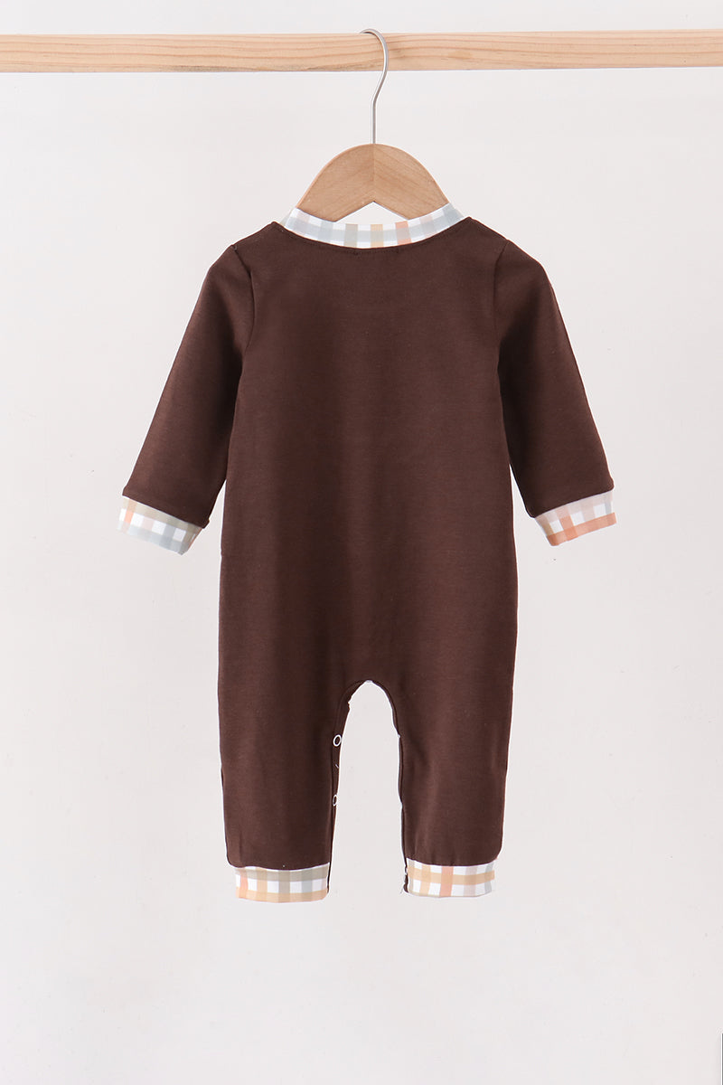 Deer applique romper