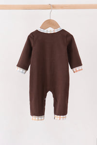Deer applique romper
