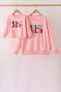 Holly Jolly French Knot Mom&me Top