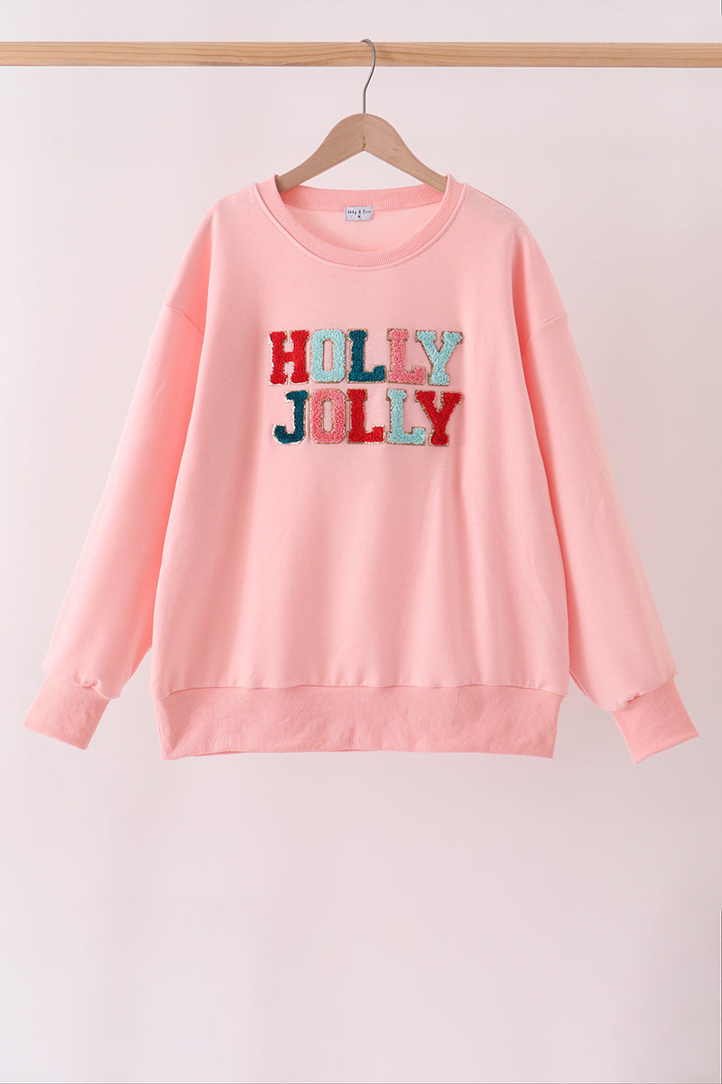 Holly Jolly French Knot Mom&me Top