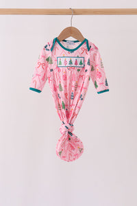 Christmas Tree Embroidery Gown
