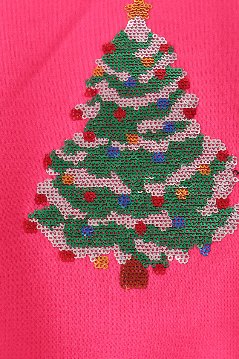 Christmas Tree Sequin Mom&me Top