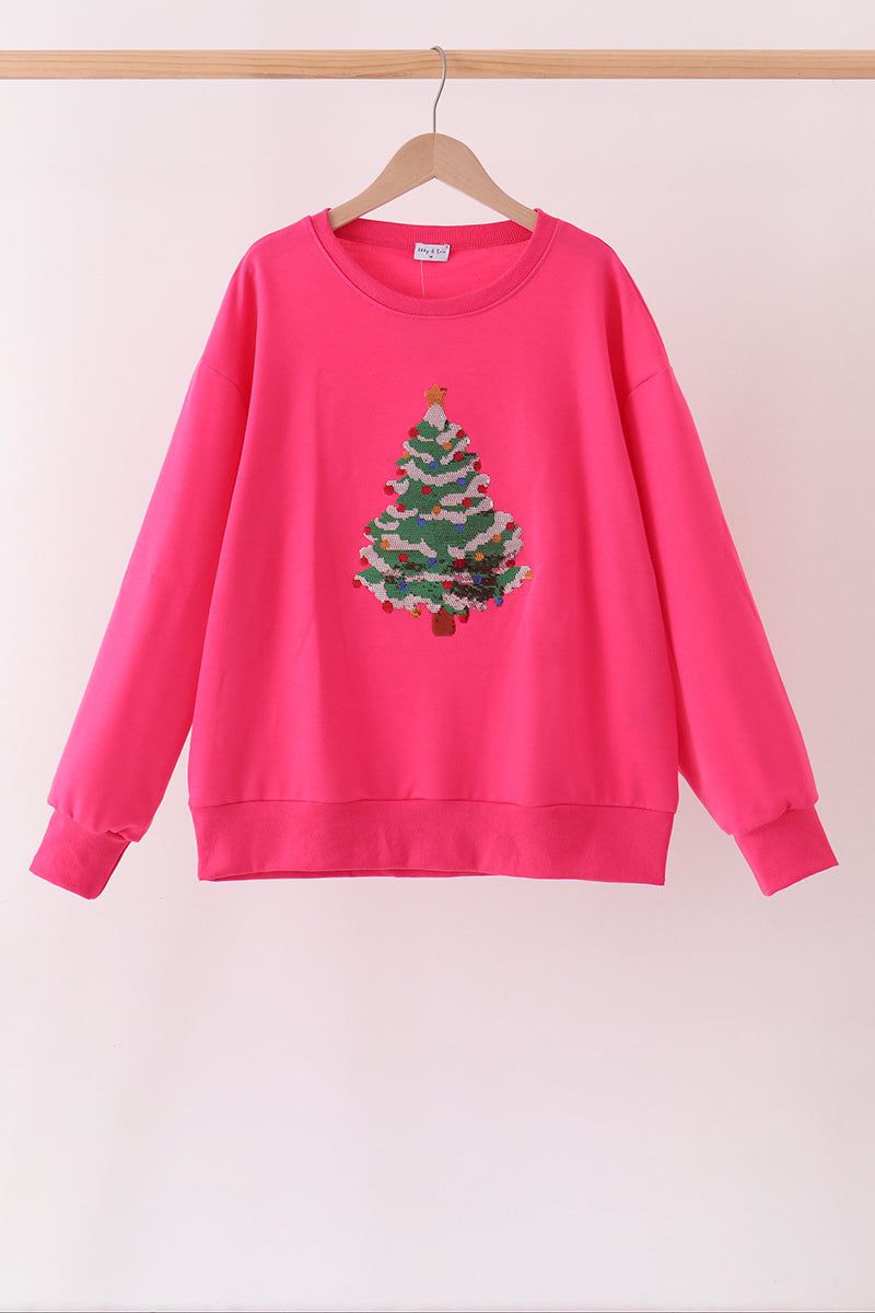 Christmas Tree Sequin Mom&me Top