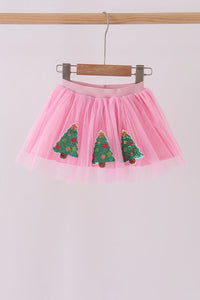 Christmas Tree Sequin Skort