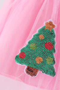 Christmas Tree Sequin Skort