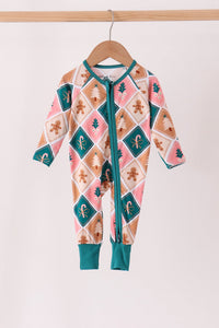 Gingerbread Bamboo Romper