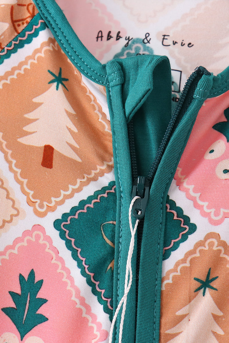 Gingerbread Bamboo Romper