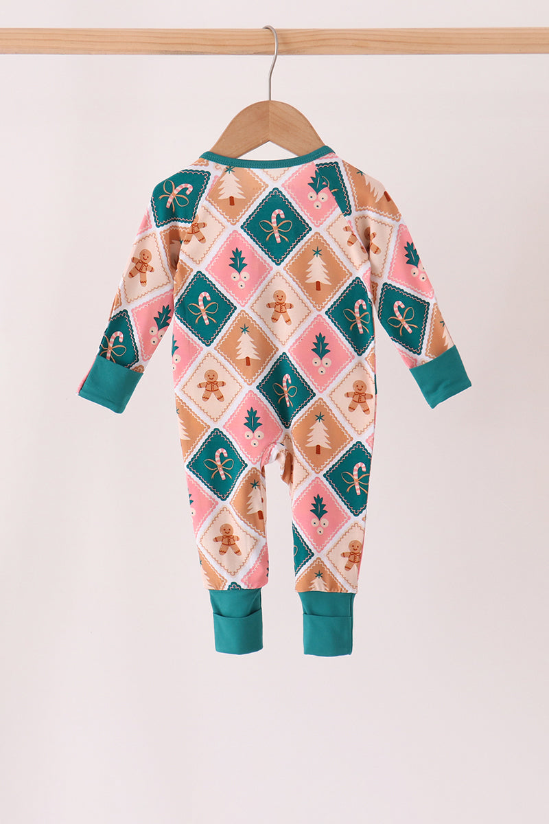 Gingerbread Bamboo Romper