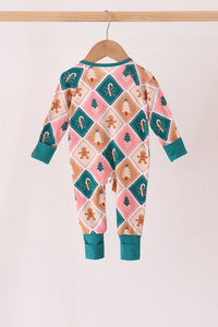 Gingerbread Bamboo Romper
