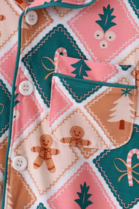 Gingerbread Bamboo Mom&me Pajama Set
