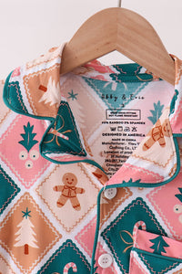 Gingerbread Bamboo Mom&me Pajama Set