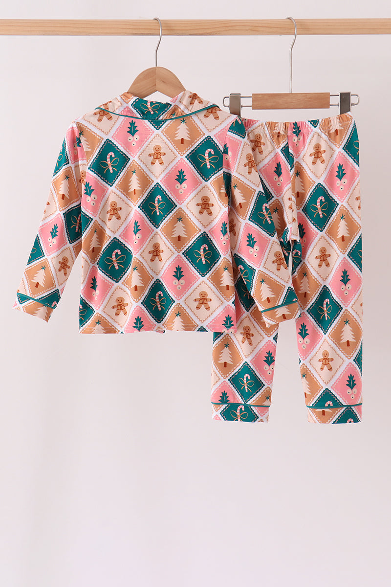 Gingerbread Bamboo Mom&me Pajama Set
