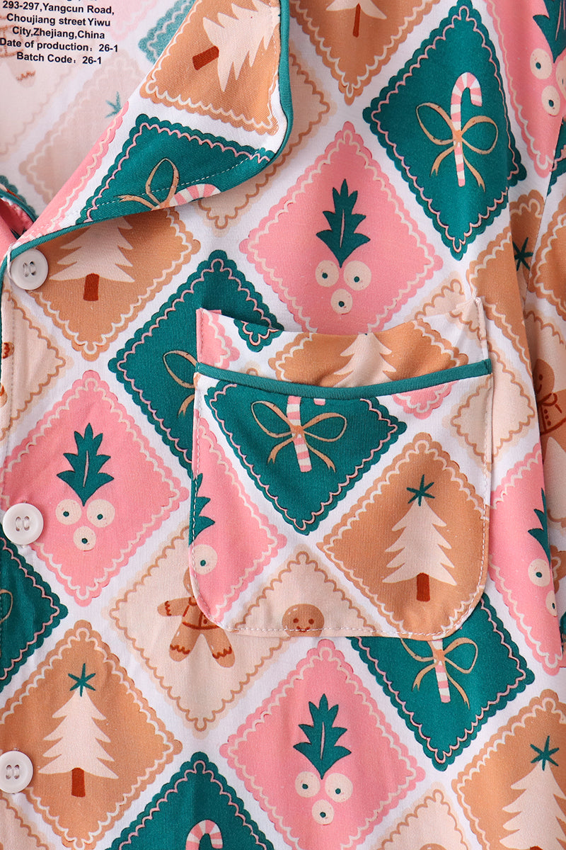 Gingerbread Bamboo Mom&me Pajama Set