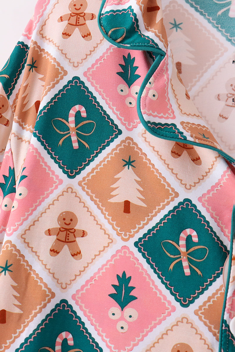 Gingerbread Bamboo Mom&me Pajama Set