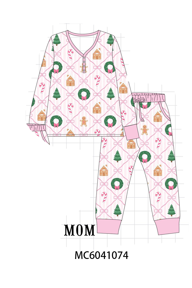 Christmas Tree Bamboo Mom&me Pajama Set