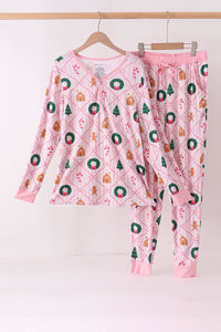 Christmas Tree Bamboo Mom&me Pajama Set
