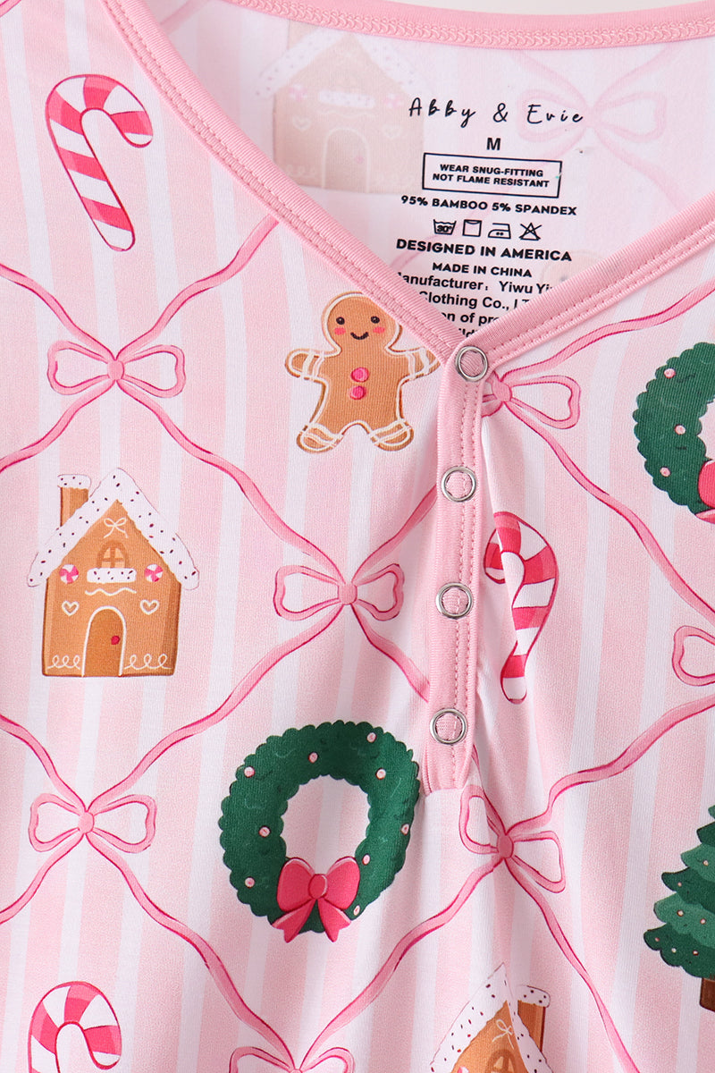 Christmas Tree Bamboo Mom&me Pajama Set