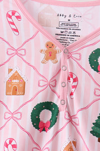 Christmas Tree Bamboo Mom&me Pajama Set