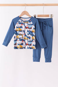 Excavator Bamboo Pants Set