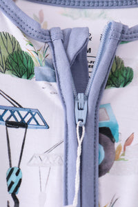 Excavator Bamboo Romper