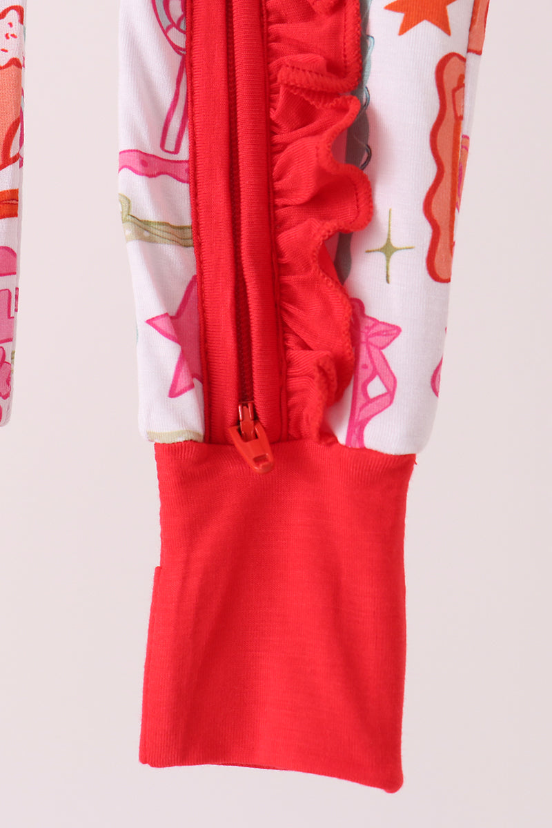 Santa Carousel Bamboo Romper